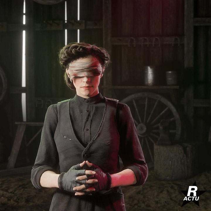 Bandeau halloween - Passe hors-la-loi halloween 2020 - 720p x 720p - Red Dead online Bandage pour les yeux spéciale halloween - Red Dead Online