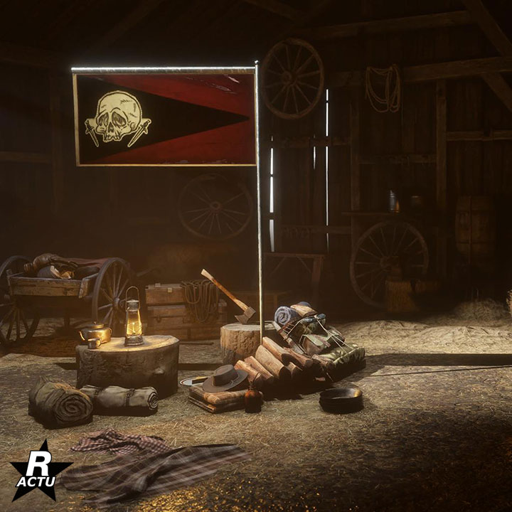 Drapeau 2 pour le campement - 720p x 720p - Red Dead Online Drapeau 2 pour le campement - Red Dead Online