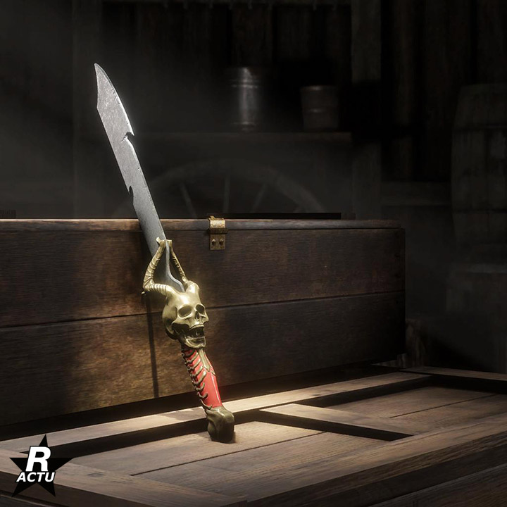 Machette - Version horreur - Halloween 2020 - Red Dead Online Machette de l'horreur du passe de hors-la-loi d'halloween 2020 - Red Dead Online