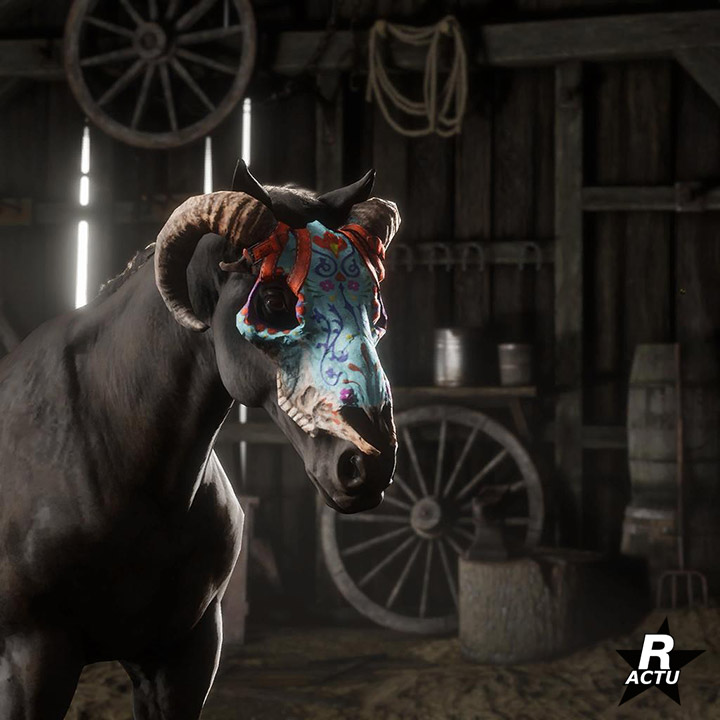 Masque pour cheval spéciale halloween 2020 - Image 3 - 720p x 720p - Red Dead Online Masque 3 pour cheval spéciale halloween 2020