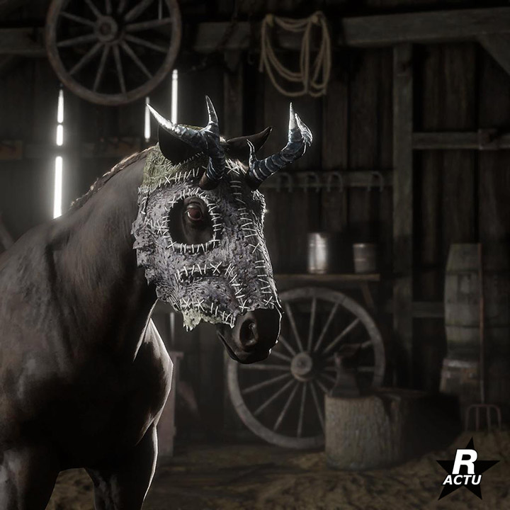Masque pour cheval spéciale halloween 2020 - Image 1 - 720p x 720p - Red Dead Online Masque pour cheval spéciale halloween 2020 - Red Dead Online