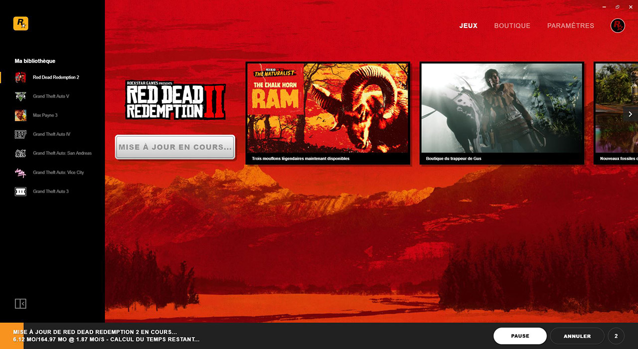 Mise à jour de Red Dead Redemption 2 du 16 septembre 2020 Mise à jour Red Dead Redemption 2
