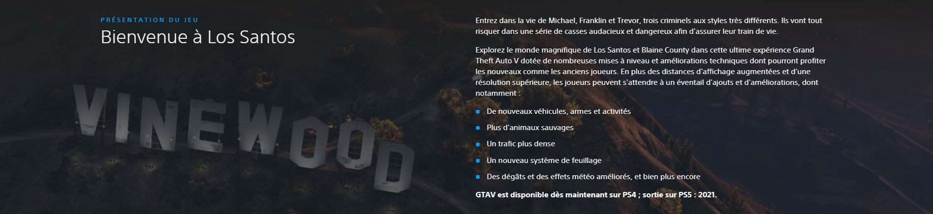 GTA 5 PS5 et Xbox Series X et S GTA 5 PS5 améliorations ?