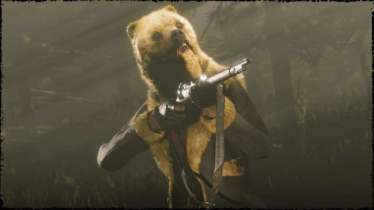 Manteau Gus Ours esprit doré légendaire - Image 1 - 1280p x 720p - Picture by Rockstar Games - Red Dead Online Manteau Gus Ours esprit doré légendaire
