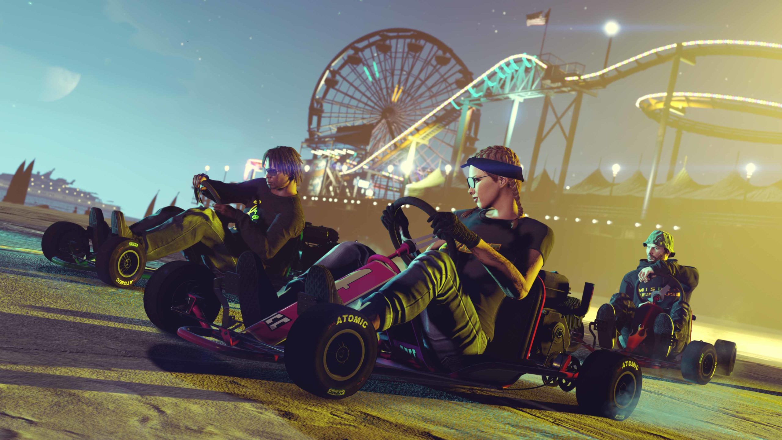 Braquage de Cayo Perico - Go kart - Image 1 - 3840p x 2160p - Picture by Rockstar Games - GTA Online karting Dinka Veto - GTA Online
