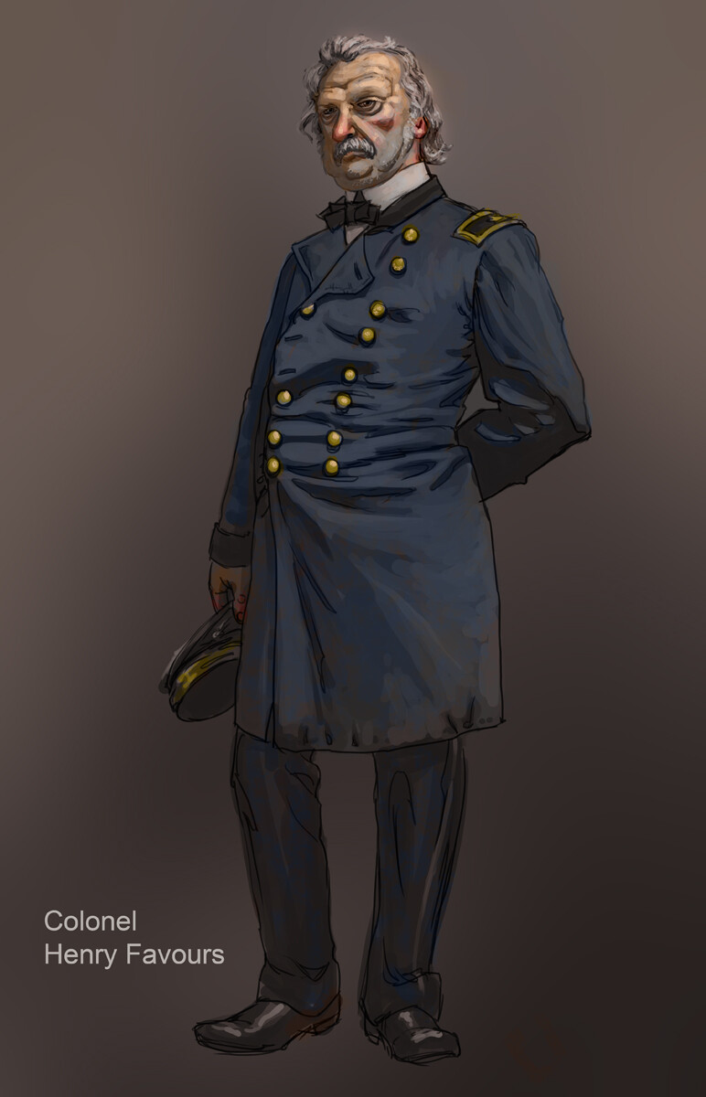 Concept art - Image 23 - Colonel Henry Favours - 772p x 1200p - Picture by Daren Bader - Red Dead Redemption 2