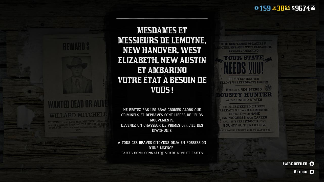 Licence de chasseur de primes prestigieux - Image 1 - 1280p x 720p - Picture by Rockstar Actu - Red Dead Online