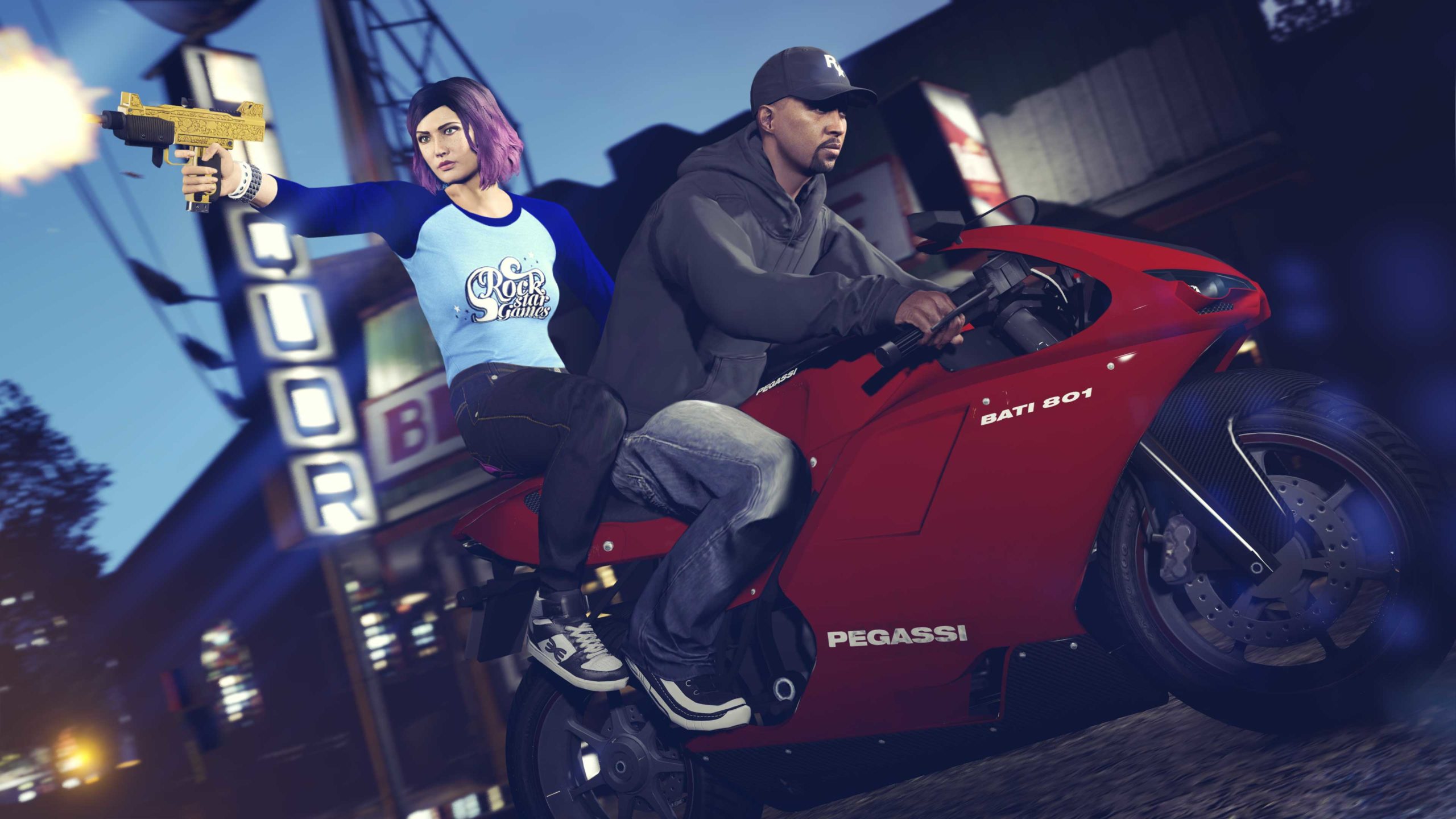 GTA Online - Bonus de connexion - T-shirt et casquette Rockstar - Image 1 - 3840p x 2160p - Picture by Rockstar Games