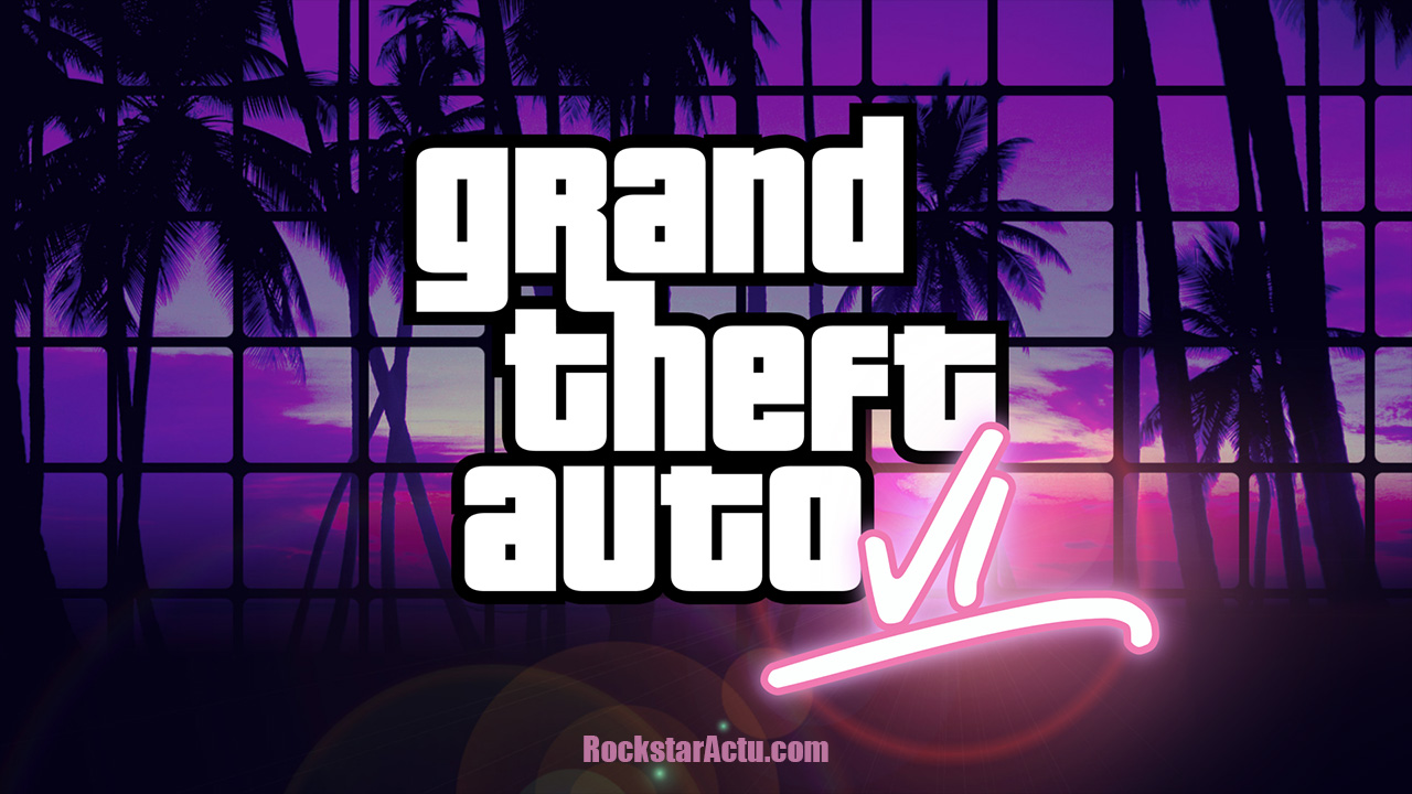 GTA 6 - Logo non officiel - Image 1 - 1280p x 720p - Qualité 80% - Picture by Rockstar Actu - GTA VI Image GTA 6