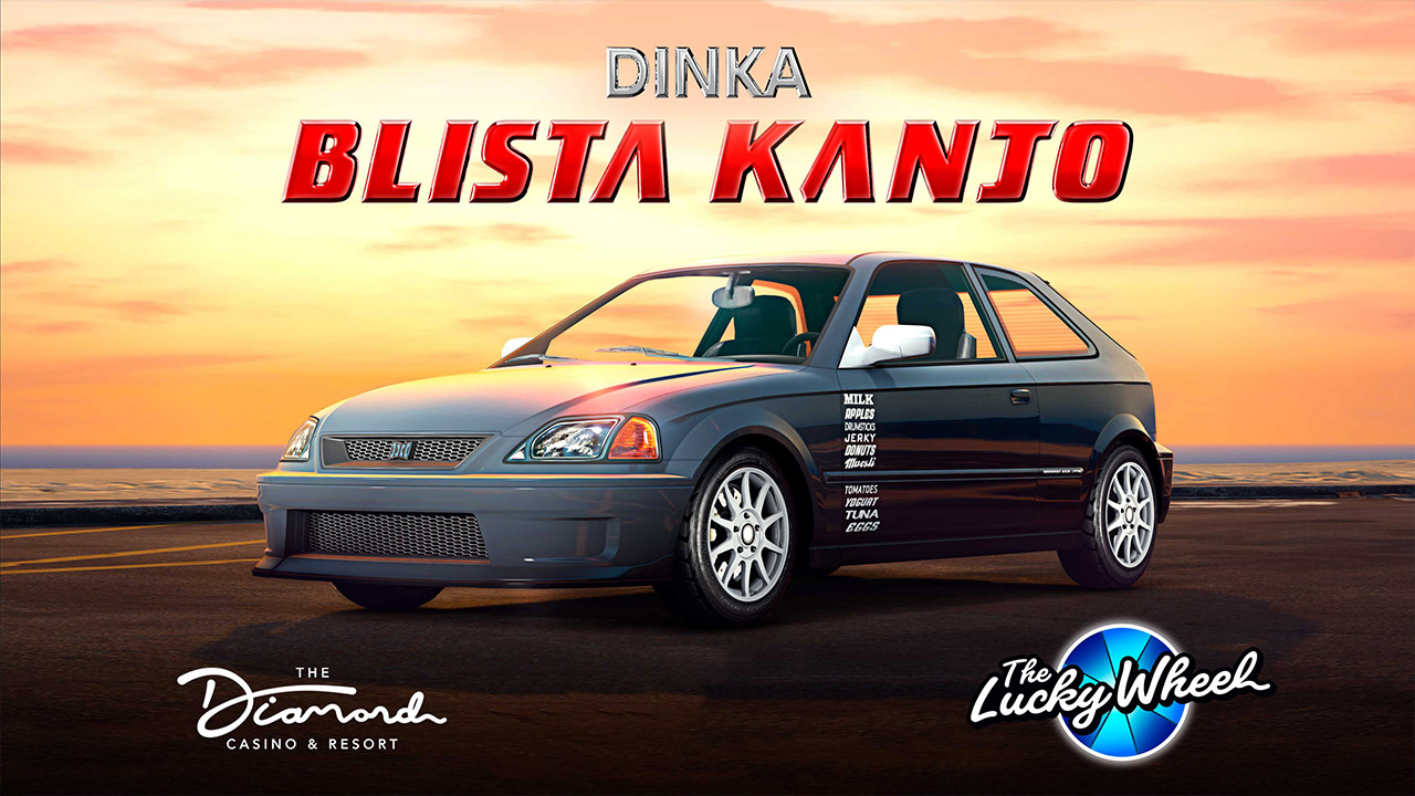 GTA Online - Bonus - Voiture sur le podium du casino - Dinka Blista Kanjo - Image 2 - 1280p x 720p - Picture by Rockstar Games Dinka Blista Kanjo - GTA Online