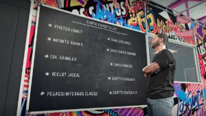 Tableau des voitures exotiques à exporter dans l'atelier auto