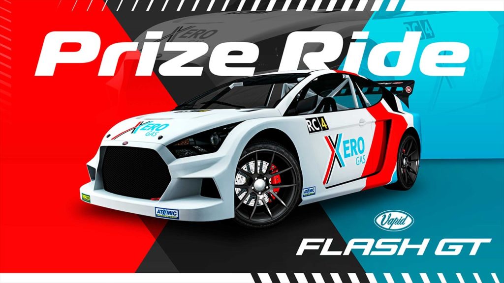 La Vapid Flash GT qui se trouve à gagner au Salon auto de LS cette semaine en complétant le défi dans GTA Online.