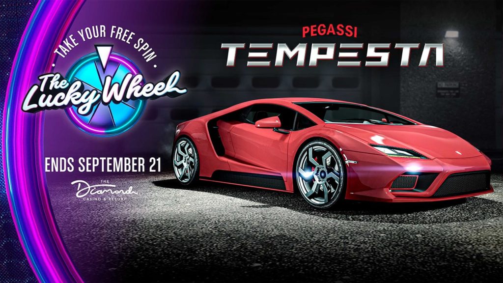 La Pegassi Tempesta qui se trouve à gagner sur le podium du Diamond Casino cette semaine dans GTA Online du 15 au 21 septembre 2022