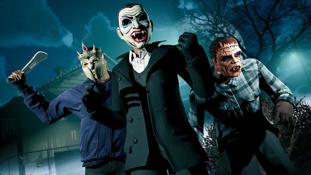 3 masques d'halloween sont à débloquer cette semaine dans GTA Online.