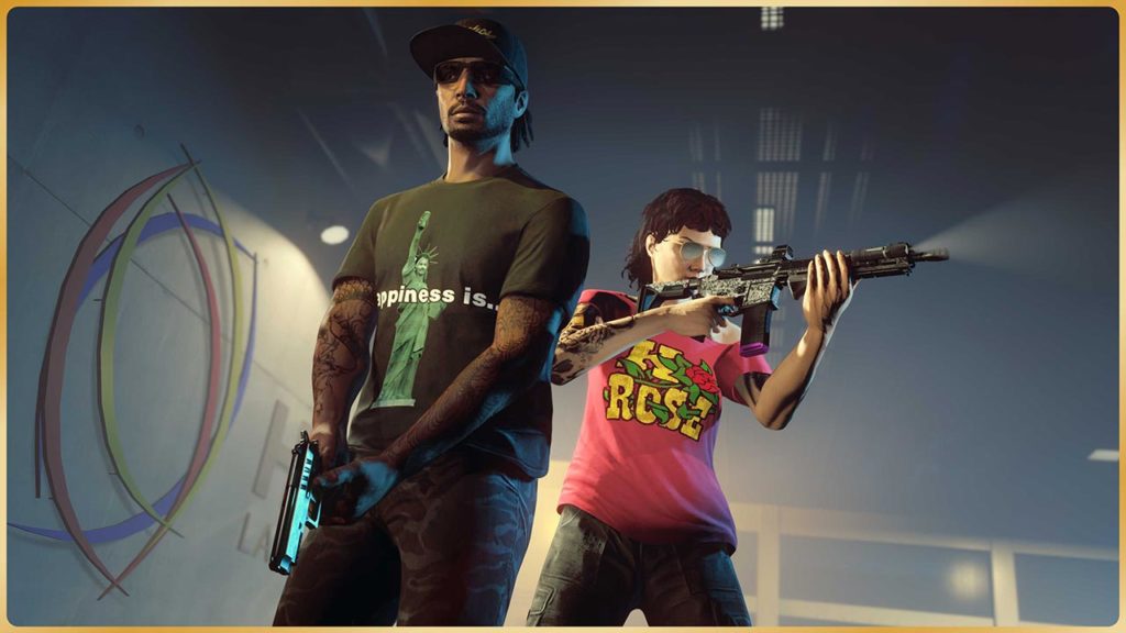 Les t-shirts Statue de l'Hilarité et K-Rose sont à débloquer cette semaine en se connectant à GTA Online à tout moment avant jeudi prochain.