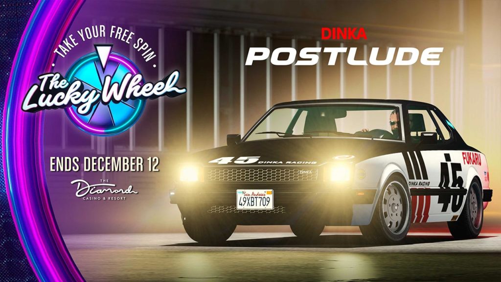 La Dinka Postlude est la voiture à gagner sur le podium du Diamond Casino, tentez de la gagner gratuitement dans GTA Online jusqu'au 12 décembre