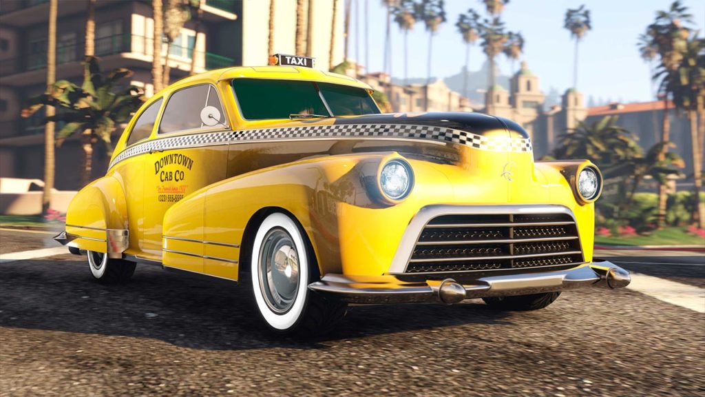 La Classique Broadway avec le motif de taxi, cette voiture est dès à présent disponible dans GTA Online