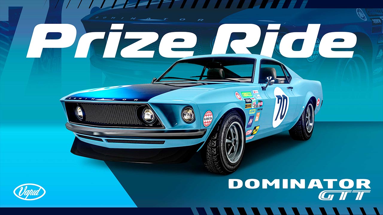 La Vapid Dominator est à gagner au Salon Auto de LS en compétant le défi proposé dans l'événement GTA Online de la semaine.