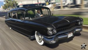 La face avant de l'Albany Brigham dans sa version corbillard