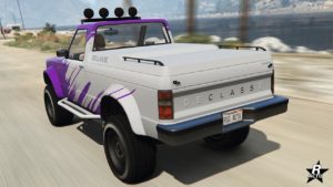 La face arrière de la Declasse Walton L35 avec le motif Style années 90