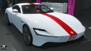 Le motif Bande rouge à équiper sur la Grotti Itali GTO Stinger TT