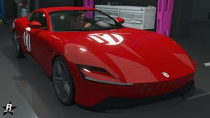 La Grotti Itali GTO Stinger TT disposant du motif Course 07 sur sa carrosserie