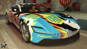 La Grotti Itali GTO Stinger TT avec le motif de Hao, Course HSW