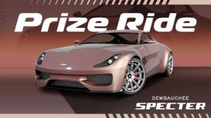 Dewbauchee Specter à gagner sur le podium du Salon auto de LS en relevant le défi de la semaine