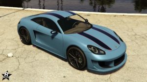 Le motif "Double bande" appliqué sur la voiture Pfister Growler