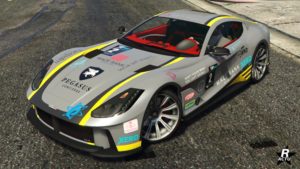 La sportive Grotti Itali GTO qui dispose du motif "Gardien de Pegasus"