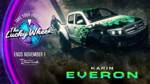 La Karin Everon est la voiture à gagner sur le podium du Diamond Casino cette semaine en tournant la roue de la chance dans GTA Online.