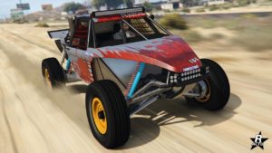 Face avant du Vapid Ratel dans GTA Online, le motif "Pilote impitoyable" s'y trouve