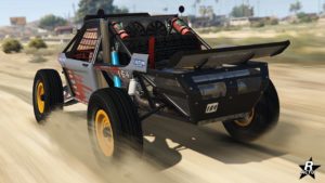 La face arrière du Vapid Ratel avec le motif "Vapid Ratel"