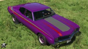 Le motif "Le truand" qui est appliqué sur le véhicule Declasse Tulip.