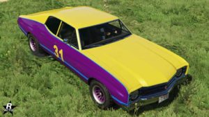 La Declasse Tulip avec le motif bicolore "Nuits à Los Santos"