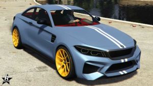 Le motif "Bandes blanches" sur la voiture Ubermacht Cypher