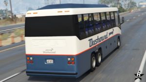 Face arrière du bus Dashound dans GTA Online
