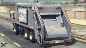 Face arrière du camion poubelle Jobuilt Trashmaster
