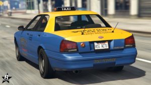 Face arrière du Vapid Taxi dans GTA Online
