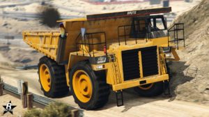 L'avant du HVY Camion benne