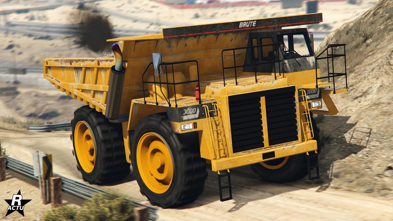 L'avant du HVY Camion benne