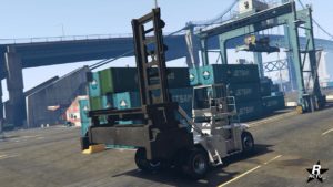 L'avant du HVY Porte-conteneur