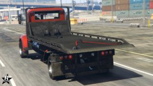 L'arrière du camion à plateau MTL Flatbed