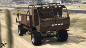 La face avant du véhicule de service MTL Wastelander dans GTA Online
