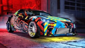 La voiture Karin S95 disposant d'améliorations Hao's Special Works