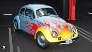 Le motif "Flammes Hot Rod" sur la BF Weevil