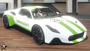 Le motif "Meinmacht" sur la Lampadati Corsita