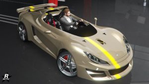 La sportive Locust avec le motif "Bande jaune"