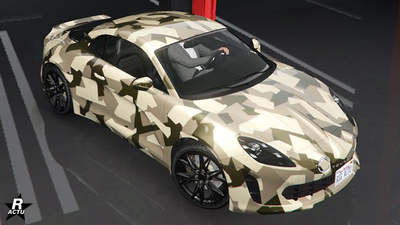 Le motif militaire "Camouflage" sur la carrosserie de la Toundra Panthere
