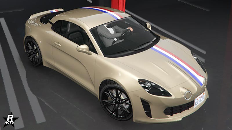 Le motif "Tricolore" aux couleurs du drapeau Français sur la voiture Toundra Panthere